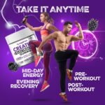 Creatine Gummies with Electrolytes, 5000mg Creatine Monohydrate, BlackBerry Flavour, 120 Gummies – Vegan, Gluten-Free, Non-GMO – Food Supplement – 30-Day Supply - Image 4
