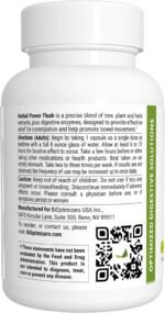 BiOptimizers Herbal Power Flush | Extra Strength Digestive Cleanse | Eliminate Toxins & Improve Bowel Digestion | Bloating Discomfort Relief for Adults | 90 Capsules - Image 3