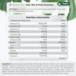Hair Skin and Nails Gummies | 5000mcg Biotin | 120 Gummies | with Vitamins A, B12, B6, C, D, E & Zinc | Natural Raspberry Flavour | by Carlyle - Image 4
