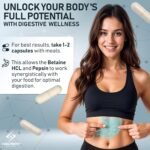 Betaine HCl Pepsin - 1000 mg - 60 Capsules - High Strength for Sensitive Digestion - Clean Betaine Hydrochloride to Support Protein Breakdown - FuelFinity® Superlative Quality - Image 5