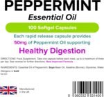 Lindens - Peppermint Oil 50mg Capsules - 100 Pack - UK Made - Essential Oil of Peppermint Supporting Healthy Digestion - Letterbox Friendly - Image 3