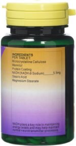 Health Plus NADH 5.5mg Energy Supplement - 60 Tablets - Image 4