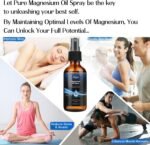 Magnesium Spray for Sleep - 100% Pure Magnesium Oil Spray for Body, Skin, Anxiety, Muscle Relaxation, Soothes Joints and Aching Muscles, Easy to Absorb and Use, Ma-gnesium Foot Sprays，60ml - Image 5
