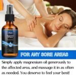 Magnesium Spray for Sleep - 100% Pure Magnesium Oil Spray for Body, Skin, Anxiety, Muscle Relaxation, Soothes Joints and Aching Muscles, Easy to Absorb and Use, Ma-gnesium Foot Sprays，60ml - Image 7