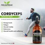 Cordyceps Mushroom Extract Supplement - High Strength 10:1 Nootropic Drink for Energy, Heart Health, Immune System Booster - Mushroom Supplement, Womens and Mens Vitamins - 60ml - Image 4