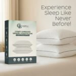 Casabella Pillows - Shredded Memory Foam - Pillow 2 Pack for Neck & Back Support, Shoulder Pain Relief - Breathable Medium Firm Pillows - Hypoallergenic Bedding, Luxury Sleep Experience 50x70cm - Image 3