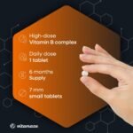 Vitamin B Complex High Strength for 6 Months - All Vitamin B Group B1, B2, B3, B5, B6, B7, B9, B12, Natural & Organic Supplement Without Additives, German Quality - Image 3