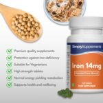 Iron 14mg | Supports Normal Energy-Yielding Metabolism & Reduction of Fatigue | Suitable for Vegans & Vegetarians | 120 Tablets = 4 Months' Supply | Made in The UK in Accordance with GMP Standards - Image 5