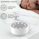 Sharper Image Sleep Therapy White Noise Machine, Soothing Nature Sounds for Baby Kid Adult, Portable Relaxation Wellness Meditation and Naps, Peaceful Rest Sleep Aid, Grey - Image 4