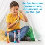 Learning Resources Sensory Fidget Tubes, Toys for Autism, ADHD, Stress & Anxiety Relief, Calming Occupational Therapy Play Bottles for Kids & Adults, Boys & Girls, Age 36 months+, Set of 4 - Image 5
