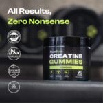 Creatine Gummies MAX, 5780mg, Zero Sugar with Added Alpha GPC for Focus, L-Taurine and Betaine Anhydrous, Blue Raspberry Flavour, One Month Supply, 90 Gummies for Pump, Mass, Endurance and Energy. - Image 8