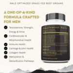 Ancestral Supplements Mofo, Supplements for Men Support Testosterone Levels and Overall Men's Health and Wellness, Non-GMO Grass Fed Beef Organ Supplement with Liver, No Fillers, 180 Capsules - Image 4