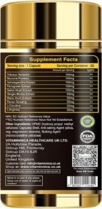 Vitaminnica Testo Booster Capsules - Natural Testosterone Support for Energy, Muscle Growth, Stamina & Vitality- Ashwagandha, Tribulus, & Maca Root- 60 Capsules - Image 4