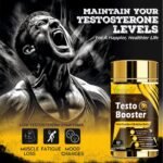 Vitaminnica Testo Booster Capsules - Natural Testosterone Support for Energy, Muscle Growth, Stamina & Vitality- Ashwagandha, Tribulus, & Maca Root- 60 Capsules - Image 5