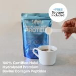 SUNNA SUPPLEMENTS - Pack of 3 Halal Bovine Collagen Protein Powder for Hair, Skin, Nails, and Joints. Type I & III Hydrolysed Premium Bovine Collagen Peptides for Women and Men. - Image 6