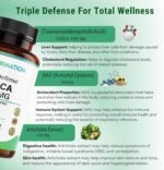 Tudca Supplement 1600mg | 99.2% Pure 1400mg TUDCA, 100mg Artichoke Extract & 100mg NAC | 60 High Potency Capsules | Tauroursodeoxycholic Acid - Bile Salt for Liver Support & Digestion | Lab Tested - Image 4