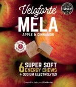 Veloforte Mela Natural Energy Chews, Apple & Cinnamon Flavour 5 Pack, 44g Fast Release Dual Source Carbs with Electrolytes, Vegan & Gluten Free for Cycling, Running, Marathons & Triathlons - Image 4