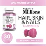 Millions & Millions - Hair, Skin & Nails Multivitamin Gummies • Maintenance of Hair, Skin & Nails • Suitable for Vegetarians • 30 Gummies • 1 Month Supply - Image 3