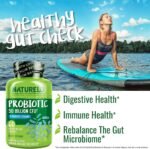 NATURELO Probiotic - Ultra Strength - 50 Billion CFU - 11 Lacto & Bifido Strains - One Daily - Gut-Friendly Bacteria - No Refrigeration Needed - 60 Vegan Capsules | 2 Month Supply - Image 4