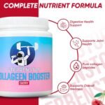 Sterrenstof Marine Collagen Powder for Women & Men - Hydrolyzed Collagen Peptides with Vitamin C, Hyaluronic Acid & Inulin - Cherry Flavour - Hair, Skin & Nail Support - 300g - 30 Servings - Image 4