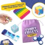 V B 2022 Upgraded 30 pcs Fidget Toys Pack - Sensory for Autism ADHD Includes Push Pop Bubble Toy, Simple Dimple, Infinity Cube Ideal Stress and Anxiety Relief, Multicolor - Image 4