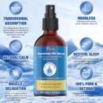 Pure Magnesium Oil Spray for Feet & Body - Easy to Absorb, Magnesium Spray, 2 fl oz (60mL) in Glass Bottle - Image 5
