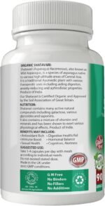 Organic Shatavari for Women's Health & Vitality | 500mg Capsules x 90 | 100% Pure Soil Association Certified | Gluten Free | GM Free | Vegan - Image 3