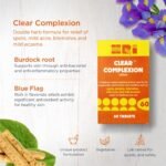 HRI Clear Complexion 60 Tablets - for Symptomatic Relief of Minor Skin Conditions Such as Spots, Pimples, Blemishes, Mild Acne, Mild Eczema. 1 Pack - Image 3