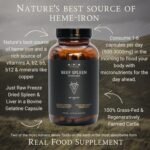 APE Nutrition Grass Fed Beef Spleen Supplement | Natural Source of Iron, Supports Immunity, Energy & Wellbeing | 180 Capsules - Image 3