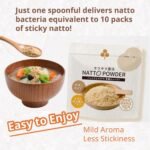 Premium Natto Powder - 100% Natural Fermented Soybeans with Nattokinase - Japanese Superfood for Gut Health and Immune Support - 45g - Image 4