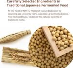 Premium Natto Powder - 100% Natural Fermented Soybeans with Nattokinase - Japanese Superfood for Gut Health and Immune Support - 45g - Image 5
