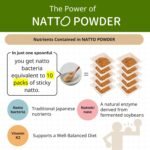 Premium Natto Powder - 100% Natural Fermented Soybeans with Nattokinase - Japanese Superfood for Gut Health and Immune Support - 45g - Image 6