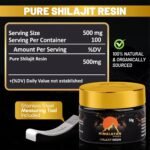 Pure Shilajit Resin – 50g Jar – Natural Energy Booster – Strength, Vitality & Wellness Support – Authentic Himalayan Source – Lab Tested for Purity - Image 3