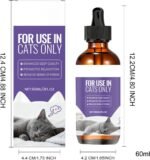 Calming Drops for Cats | 60ML Natural Solution - Cat Sleep Supplement,for Senior Pet Kitten Puppy Health Stress Tension Travel Home Night Time - Image 5