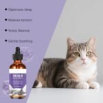 Calming Drops for Cats | 60ML Natural Solution - Cat Sleep Supplement,for Senior Pet Kitten Puppy Health Stress Tension Travel Home Night Time - Image 6