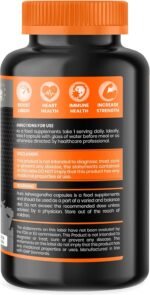 RIPPD Ashwagandha 500mg 60 Capsules | High Strength 20:1 Extract Equivalent to 10,000mg Root | Vegan Adaptogen Supplement for Stress, Sleep & Immunity Support - Image 4