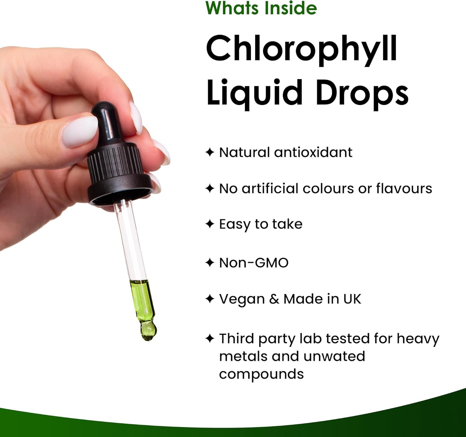 Liquid Chlorophyll - Chlorophyll Drops for Water 100ml for 100 Servings - High Strength 100mg Chlorophyll Liquid Drink - Made in UK by New Leaf Products - Image 3