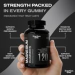 Fraction One Magnesium Gummies - 120 Gummies - 60 Servings - 1100 mg Per Serving - Magnesium Citrate 1400mg - Glycinate 250mg - Malate 200mg - Oxide 150mg - Elemental Mg - Image 4