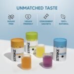 Strike Electrolytes | Zero Sugar Hydration Sachets with Sodium, Magnesium, Vitamin C & Trace Minerals | Vegan, Keto, Gluten-Free | Daily Electrolytes Powder (30 Sachets, Berry Fusion) - Image 4