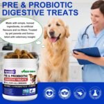 Probiotics for Dogs 150 Chews,Dog Probiotics for Gut Health,Itchy Skin, Yeast Balance and Immune System,Dog Probiotic Supplements Duck flavor - Image 6
