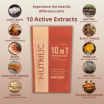 NUTRILIC 10 Mushroom Coffee (40 Servings)- Instant Arabica with Micro Ground Coffee blend with Lions Mane, Chaga, Cordyceps, Reishi, Maitake, Shiitake, Black Fungus, Tremella, Ginseng Extract - Image 4