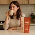NUTRILIC 10 Mushroom Coffee (40 Servings)- Instant Arabica with Micro Ground Coffee blend with Lions Mane, Chaga, Cordyceps, Reishi, Maitake, Shiitake, Black Fungus, Tremella, Ginseng Extract - Image 5