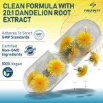 Strong Dandelion Root Capsules 10,000mg | 240 Vegan Capsules | High Strength for Bloating & Water Retention | Fluid Balance with High Absorption | Liver Detox | FuelFinity® | Vegan - Image 5