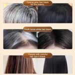 Plant Single Portion Floral Hair Dye, Natural Shampoo, Single-Agent Coloring, Long-Lasting Formula, Gentle Care for Women, Elderly, Grandmother, Herbs Healing, Hair Shading - Image 6