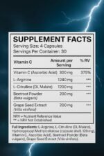 Nitric Oxide Supplements for Men – High Strength 3140mg Science Backed L-Arginine/L-Citrulline – Nitric Oxide Booster for Blood Flow, Male Health, Energy, & Gym Pump | Nuvio Labs Nutrition - Image 5
