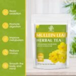 iMATCHME Mullein Leaf Tea, Herbal Tea, Mullein Tea Bags for Lung Cleanse, Respiratory Support and Mucous Membranes, Herbal Tea Caffeine Free, Non-GMO, 40 Tea Bags - Image 4