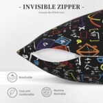 Math Formula Corduroy Throw Pillow - Soft And Cozy Cushion Pillow For Relaxation And Support Breathable Pillow Sofa Pillow Travel Pillow Office Chair Pillow - Image 6