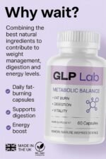 GLP Lab Metabolic Balance – 60 Capsules | Advanced Apple Cider Vinegar, Guarana & Vitamin Blend | Supports Fat Metabolism, Digestion & Natural Energy – UK Made Food Supplement - Image 3