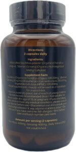 Organic Irish Sea Moss Capsules | 60 Vegan Capsules | GMO Free | Gordon Watkins Exclusive Botanical Blend (Ginseng) - Image 7