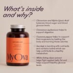 MyOva Metabolism PCOS Supplement - 120 Capsules, 30-Day Supply - 2000mg Myo-Inositol for PCOS Support - PCOS Supplement Weight Loss, Assist Weight Management & Balance Glucose Levels – UK Made - Image 3
